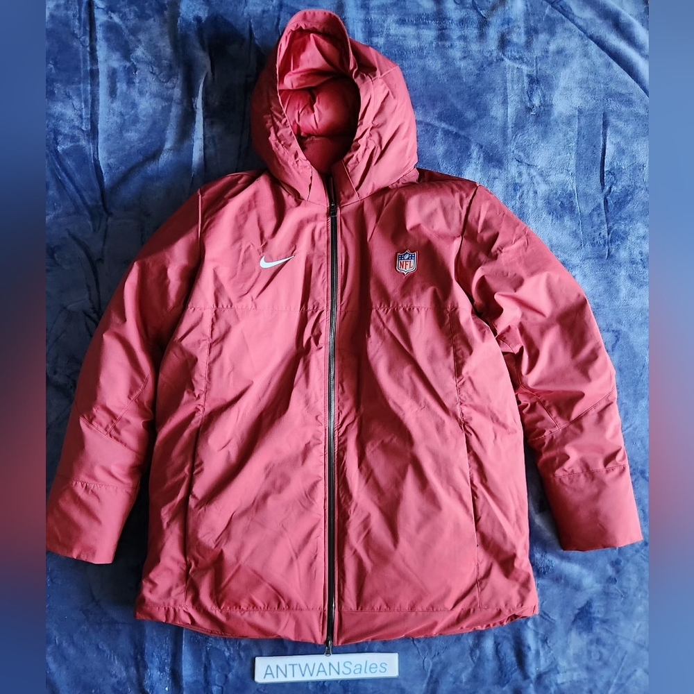 Nike NFL Team Issued Equipment Sideline Storm On-Field Red Parka Jacket XL
